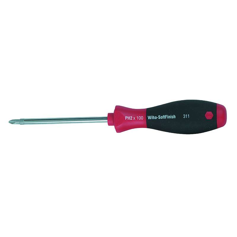 SoftFinish Ergonomic Cushion Grip Phillips Head Screwdriver, #2 x 12-1/2" Long